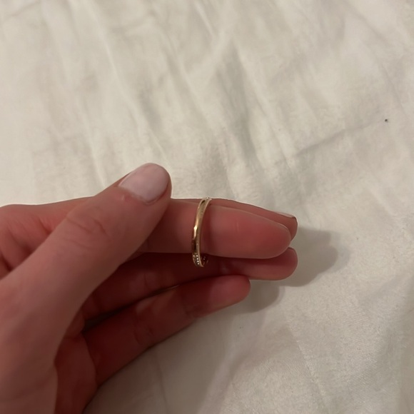 Rose gold Pandora CZ overlapping sparkle ring - 6 - Picture 3 of 4